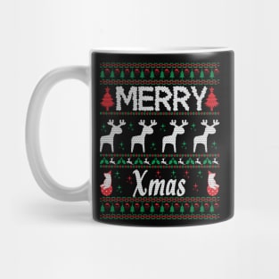 Merry XMAS Ugly Christmas Sweater Graphic Mug